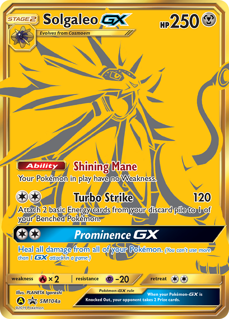 Solgaleo GX (SM104a) [Sun & Moon: Black Star Promos] | Clutch Gaming