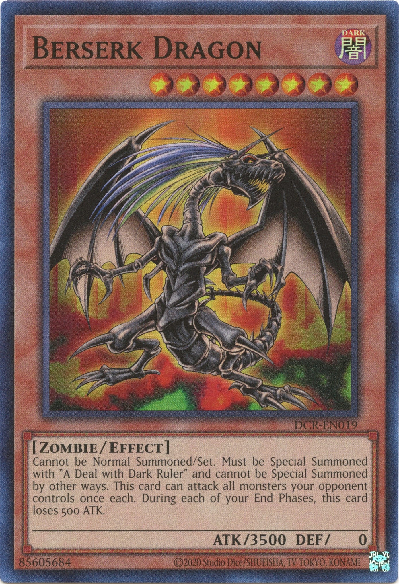 Berserk Dragon (25th Anniversary) [DCR-EN019] Super Rare | Clutch Gaming