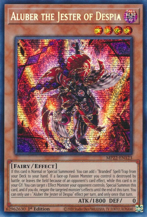 Aluber the Jester of Despia [MP22-EN123] Prismatic Secret Rare | Clutch Gaming