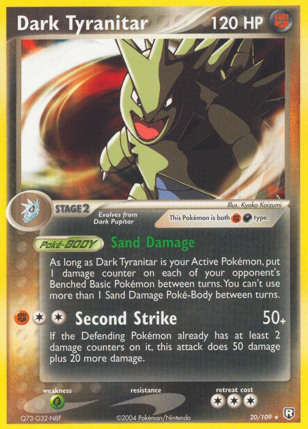 Dark Tyranitar (20/109) (Theme Deck Exclusive) [EX: Team Rocket Returns] | Clutch Gaming