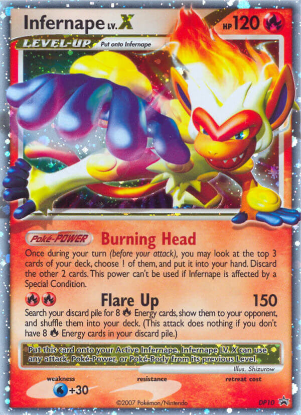 Infernape LV.X (DP10) [Diamond & Pearl: Black Star Promos] | Clutch Gaming