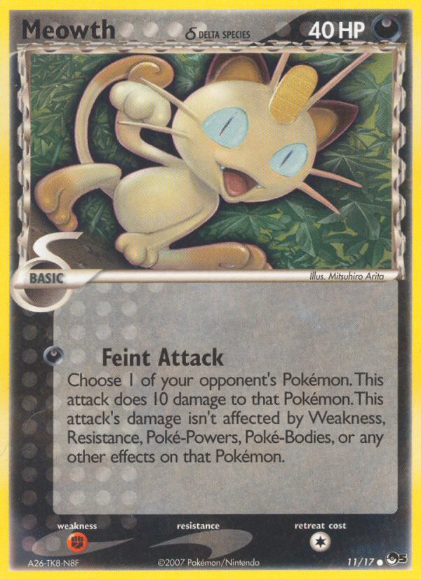 Meowth (11/17) (Delta Species) [POP Series 5] | Clutch Gaming