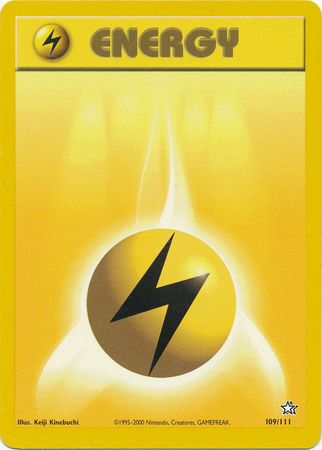 Lightning Energy (109/111) [Neo Genesis Unlimited] | Clutch Gaming