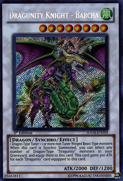 Dragunity Knight - Barcha [HA04-EN059] Secret Rare | Clutch Gaming