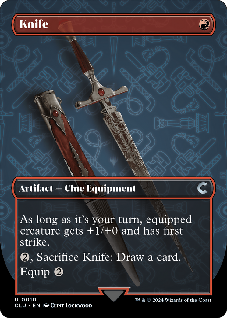 Knife (Borderless) [Ravnica: Clue Edition] | Clutch Gaming