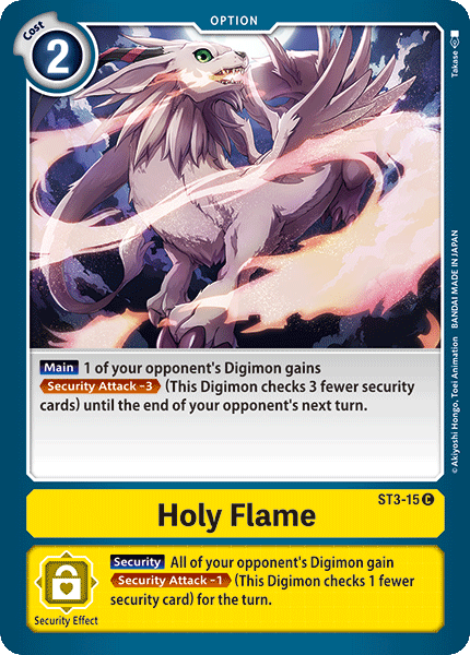 Holy Flame [ST3-15] [Starter Deck: Heaven's Yellow] | Clutch Gaming