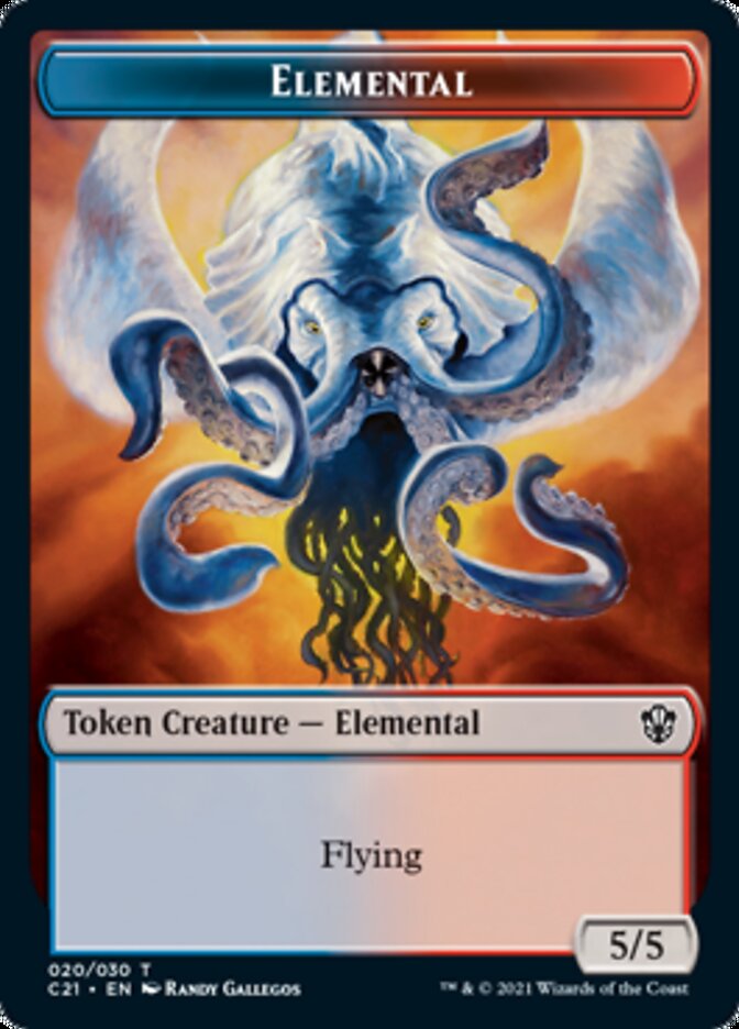 Elemental (020) // Copy Double-Sided Token [Commander 2021 Tokens] | Clutch Gaming