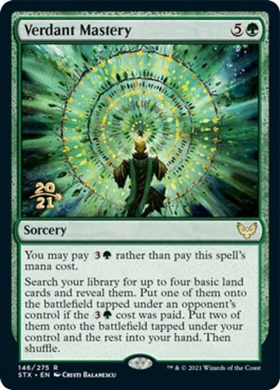 Verdant Mastery [Strixhaven: School of Mages Prerelease Promos] | Clutch Gaming