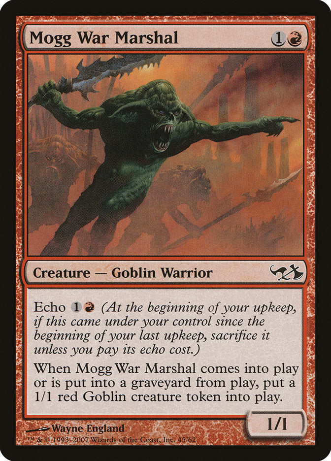 Mogg War Marshal [Duel Decks: Elves vs. Goblins] | Clutch Gaming