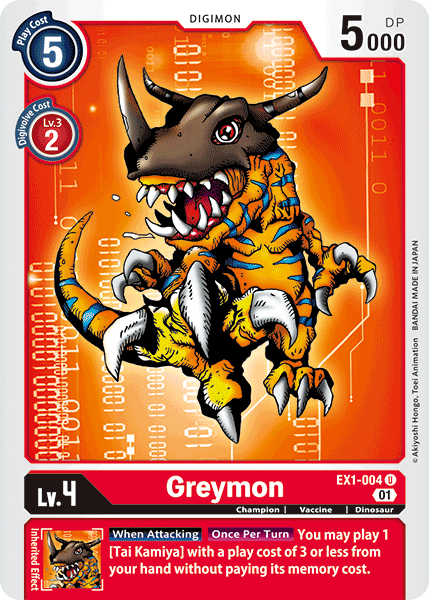 Greymon [EX1-004] [Classic Collection] | Clutch Gaming