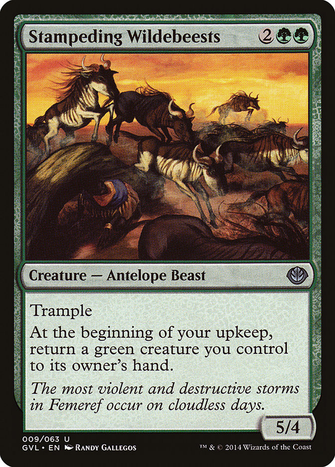 Stampeding Wildebeests (Garruk vs. Liliana) [Duel Decks Anthology] | Clutch Gaming