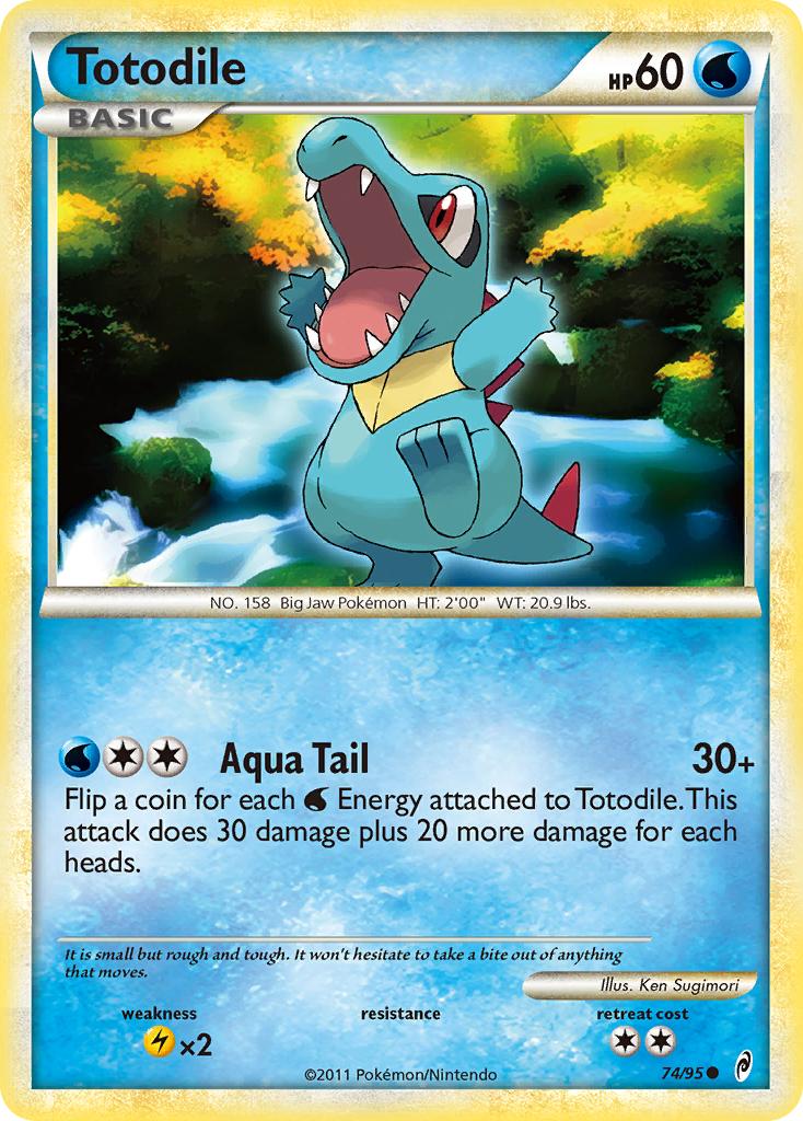 Totodile (74/95) [HeartGold & SoulSilver: Call of Legends] | Clutch Gaming