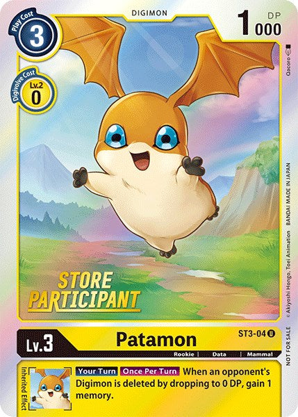 Patamon [ST3-04] (Store Participant) [Starter Deck: Heaven's Yellow Promos] | Clutch Gaming