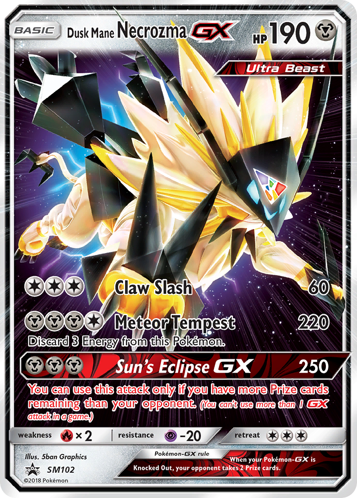 Dusk Mane Necrozma GX (SM102) [Sun & Moon: Black Star Promos] | Clutch Gaming