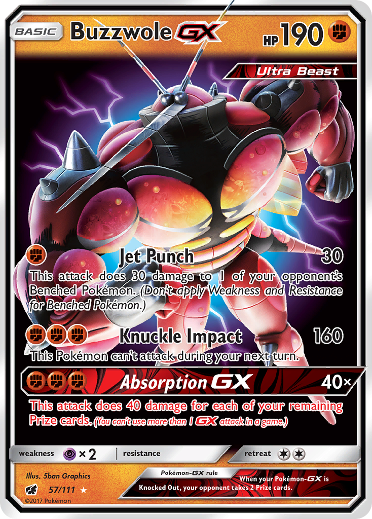 Buzzwole GX (57/111) [Sun & Moon: Crimson Invasion] | Clutch Gaming