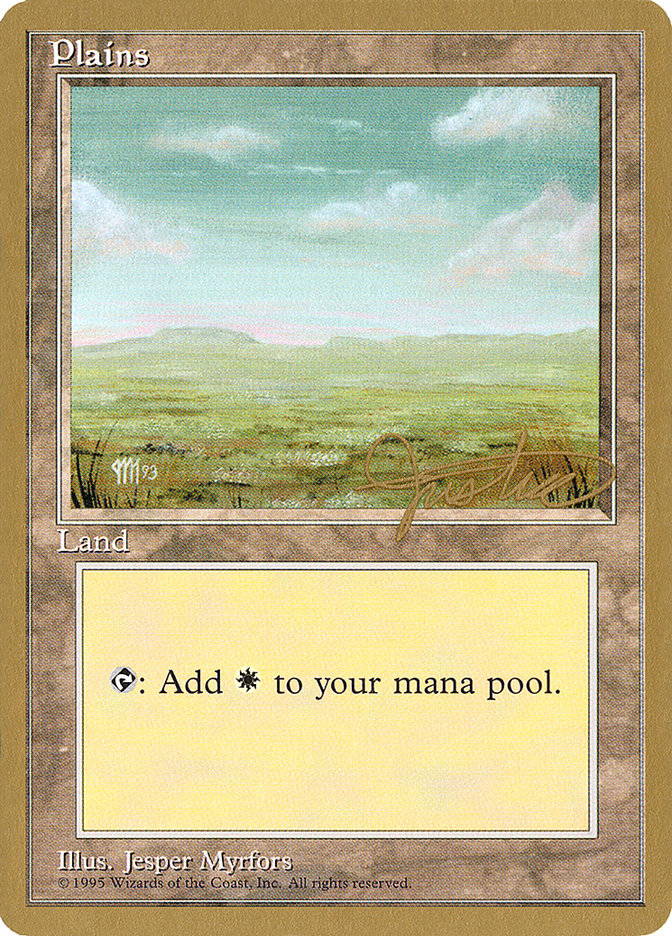 Plains (mj364) (Mark Justice) [Pro Tour Collector Set] | Clutch Gaming