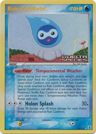 Rain Castform (26/113) (Stamped) [EX: Delta Species] | Clutch Gaming