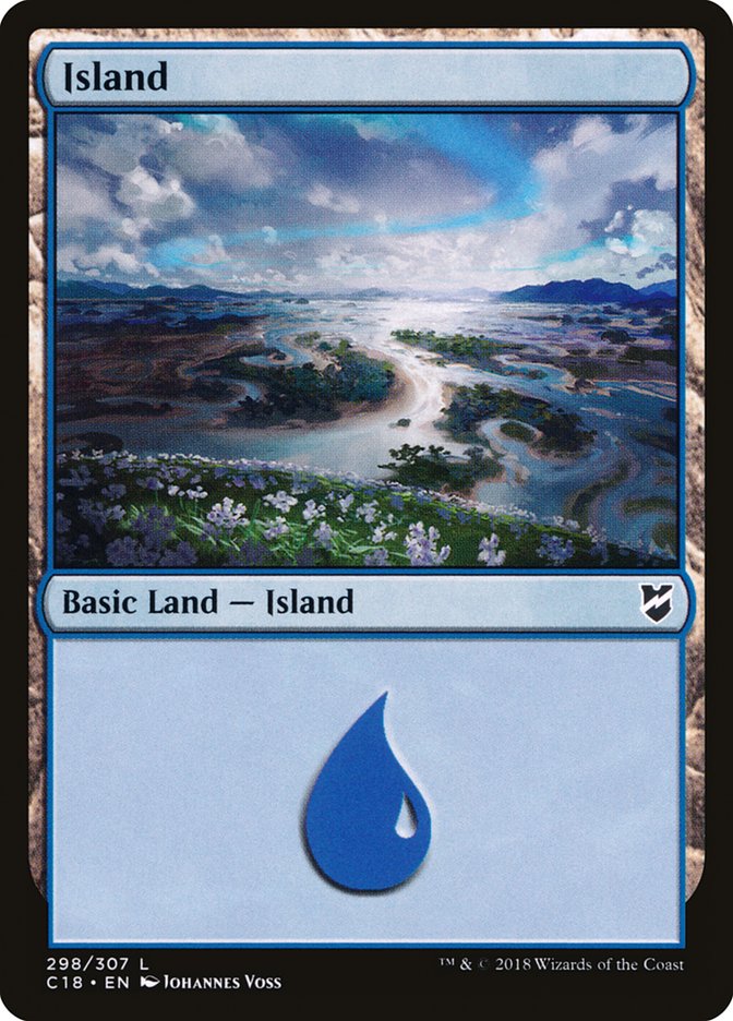 Island (298) [Commander 2018] | Clutch Gaming