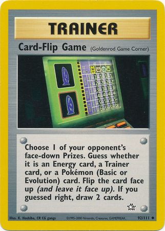 Card-Flip Game (92/111) [Neo Genesis Unlimited] | Clutch Gaming