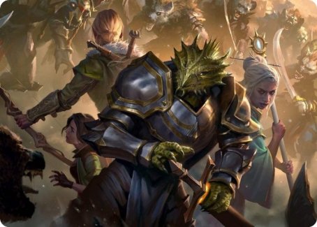 You Come to the Gnoll Camp Art Card [Dungeons & Dragons: Adventures in the Forgotten Realms Art Series] | Clutch Gaming