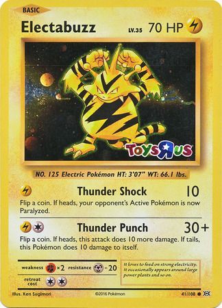 Electabuzz (41/108) (Toys R Us Promo) [XY: Evolutions] | Clutch Gaming