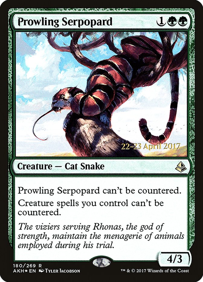 Prowling Serpopard [Amonkhet Prerelease Promos] | Clutch Gaming