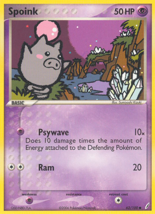 Spoink (62/100) [EX: Crystal Guardians] | Clutch Gaming