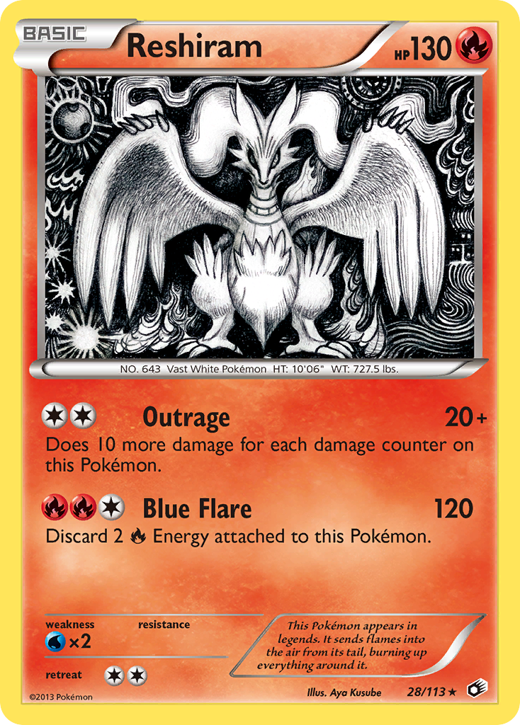 Reshiram (28/113) [Black & White: Legendary Treasures] | Clutch Gaming