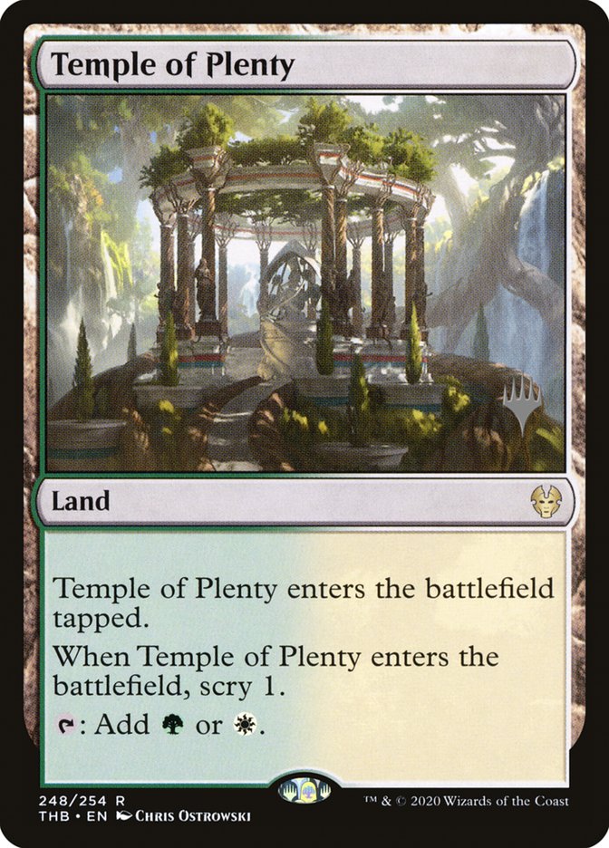 Temple of Plenty (Promo Pack) [Theros Beyond Death Promos] | Clutch Gaming