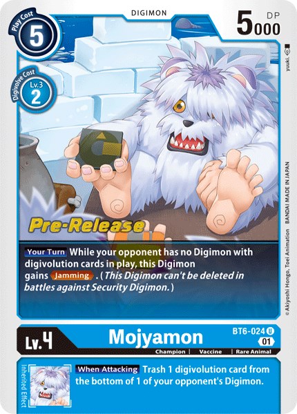 Mojyamon [BT6-024] [Double Diamond Pre-Release Cards] | Clutch Gaming