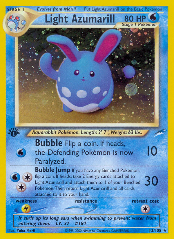 Light Azumarill (13/105) [Neo Destiny 1st Edition] | Clutch Gaming