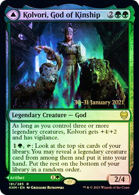 Kolvori, God of Kinship // The Ringhart Crest [Kaldheim Prerelease Promos] | Clutch Gaming