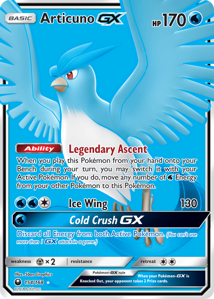 Articuno GX (154/168) [Sun & Moon: Celestial Storm] | Clutch Gaming