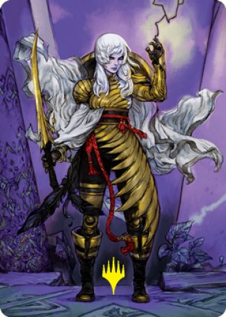 The Wandering Emperor 1 Art Card (Gold-Stamped Signature) [Kamigawa: Neon Dynasty Art Series] | Clutch Gaming
