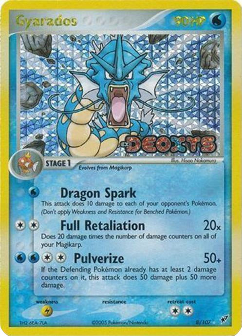 Gyarados (8/107) (Stamped) [EX: Deoxys] | Clutch Gaming