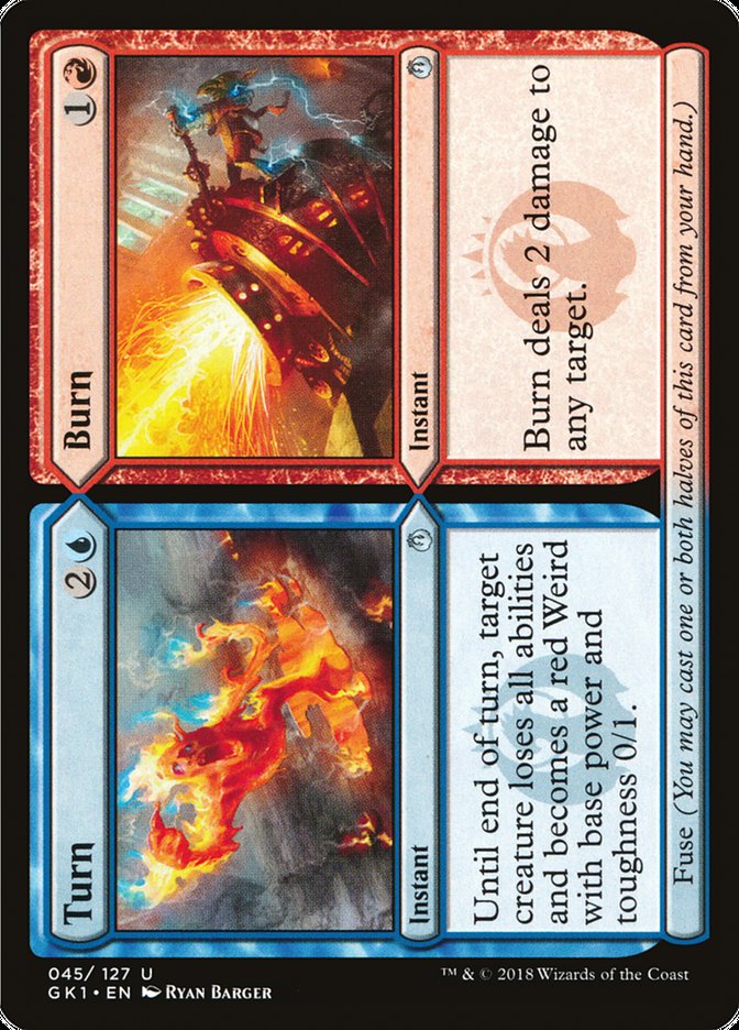 Turn // Burn [Guilds of Ravnica Guild Kit] | Clutch Gaming