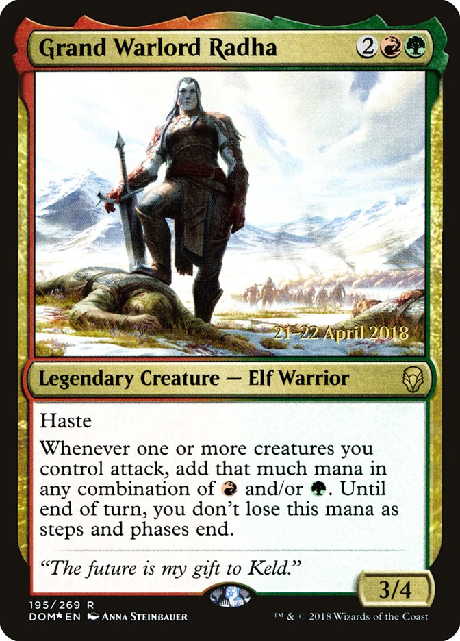 Grand Warlord Radha [Dominaria Prerelease Promos] | Clutch Gaming