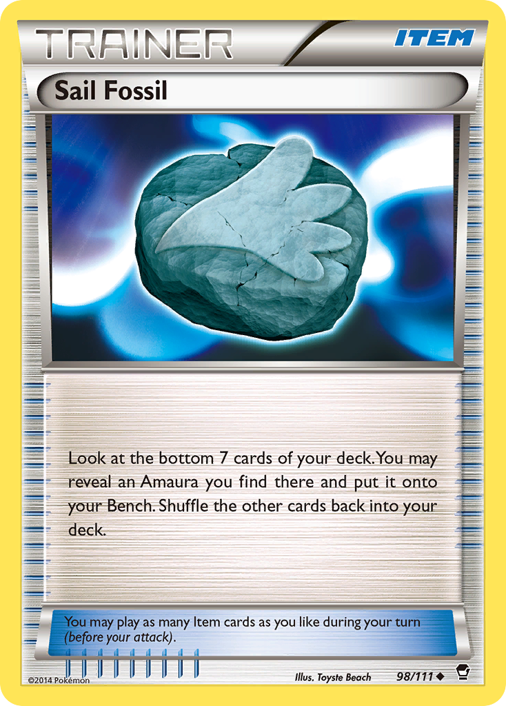 Sail Fossil (98/111) [XY: Furious Fists] | Clutch Gaming